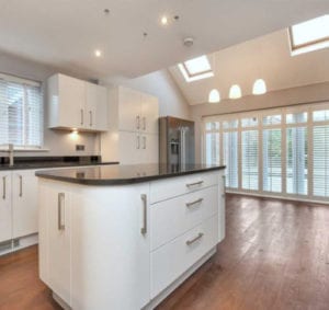 Lubenham Hill house with stylish kitchen